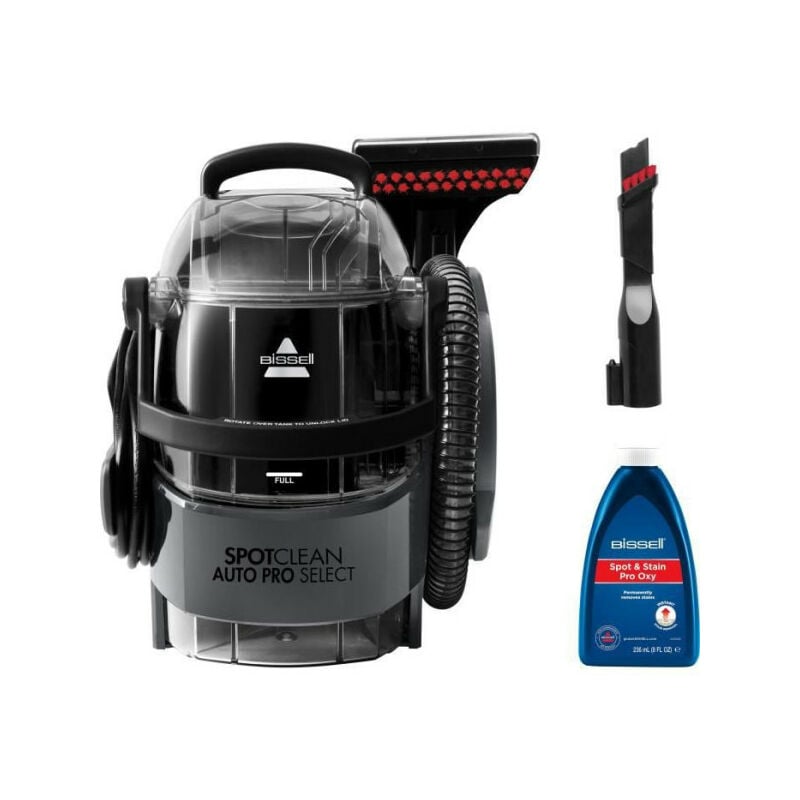 Bissell - Balai - Nettoyeur Vapeur SpotClean Auto Pro Select 3730N - Détache, Nettoie et Aspire - Réservoir grande capacité - Longue portée