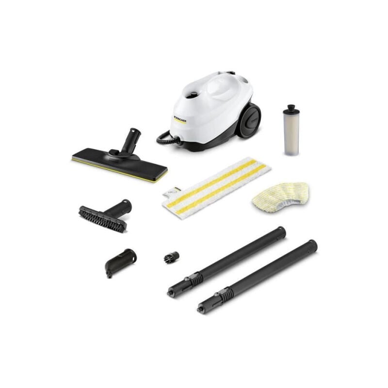 Balai - Nettoyeur Vapeur Karcher sc 3 Easy Fix - - 1900 w - 3,5 bars - autonomie illimitée - Elimine jusqu'a 99.99 % des virus bactéri