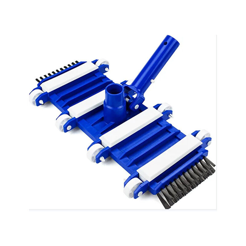 Balai rectangulaire lesté avec 8 Roues - nettoie Le Fond du Bassin - brosses latérales - Convient à Tous Types de revêtements