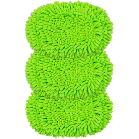 Balai serpillière réutilisable compatible Swiffer – Têtes de rechange en microfibre lavables, lot de 4, dimensions standard