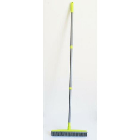 Balai télescopique multifonctionnel pour le nettoyage de la maison, balai pour tapis, nettoyage des poils d&39animaux, balayeuse, lavage à la main, brosse pour la poussière des sols,Green