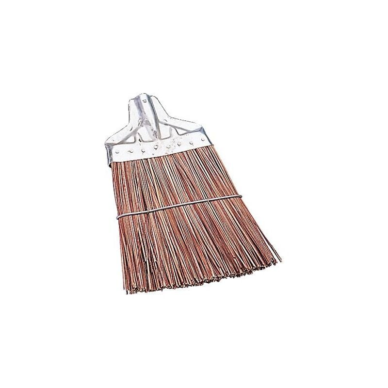 Kibros - Balai de cantonnier en piassava et tôle en triangle - 38 cm