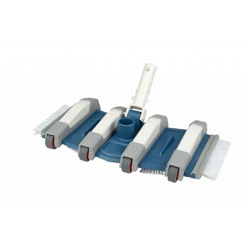 Escoba De Piscina Flexible 8 Ruedas 35 Cm
