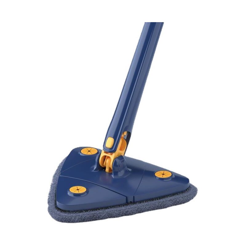 Balai triangulaire Upattend, balai de nettoyage réglable rotatif à 360°, humide et sec avec long manche extensible, essorage automatique pour le