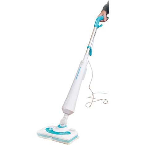 Balai vapeur 1300W - Tête articulée - VENTEO - Vapeur continue - Système double réservoir eau/détergent - Utilisation intérieur/extérieur