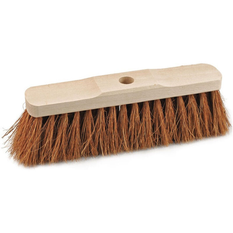 Balais coco longueur 500 mm avec trou de manche bois de selle