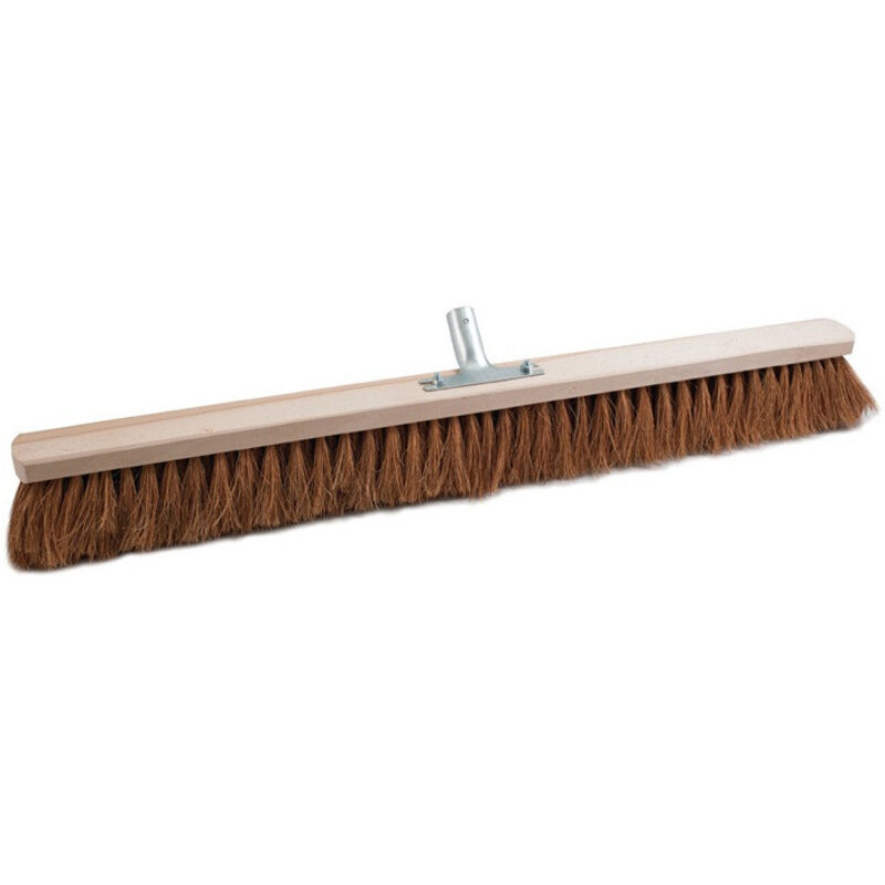 FP - Balais coco longueur 800 mm avec sup. de manche métallique bois plat