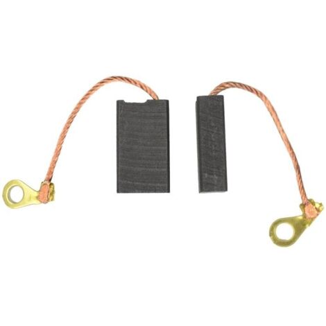 Balais de charbon 6,4 x 12,5 x 22 mm, lot de 2 (UE)
