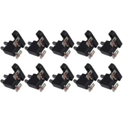Balais de charbon pour générateur : 10 balais de charbon et porte-balais pour générateurs de 4 kW, 5 kW et 7 kW. Bonne conductivité thermique et propriétés lubrifiantes.