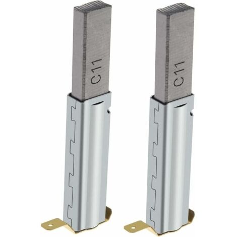 Balais de charbon remplacement 10mm x 6mm x 29mm – 2 paires pour aspirateurs 30/60/70/80/90L – Matériaux carbone et métal