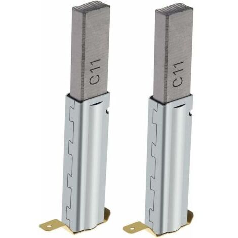 Balais de charbon remplacement 10mm x 6mm x 29mm – 2 paires pour aspirateurs 30/60/70/80/90L – Matériaux carbone et métal