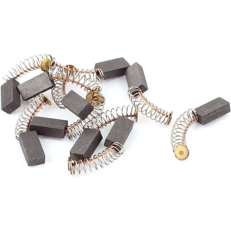 Balais de moteur en carbone 13 mm x 5 mm x 8 mm pour moteurs à usage général 100 pièces