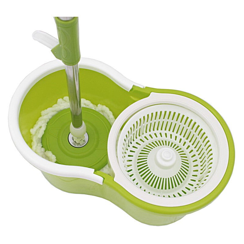 Ensemble serpillère seau+ balai rotatif à 360 °