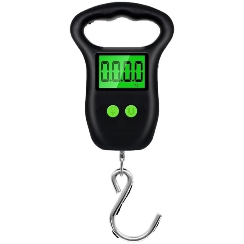 Balance à bagages, balance numérique portable, balance à bagages électronique, balance à bagages numérique portable 50 kg 10 g hameçon suspendu ruban