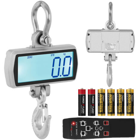 Balance à crochet suspendue pour entrepôt avec télécommande, grand écran LCD 500 / 0,1 kg