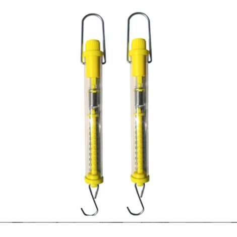 Balance à ressort,balance à ressort dynamométrique,Newton Force Mètre échelle ressort balance,plastique ressort balance, échelle à ressort 5N/500g   2 pcs