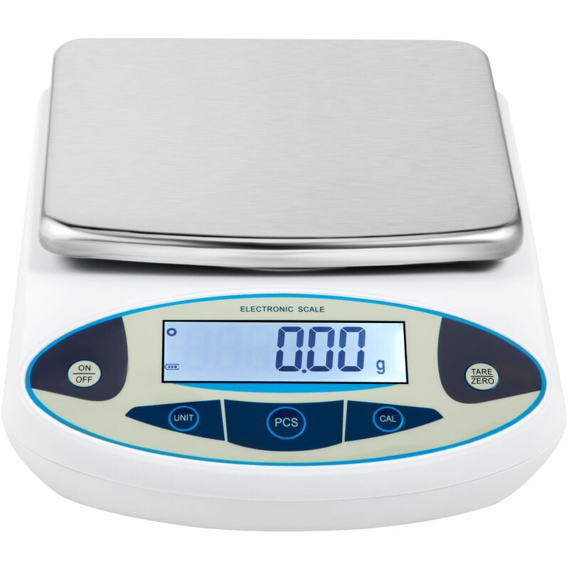 Balance analytique Mophorn balance de laboratoire de précision 5000 g x 0,01 g, balance électronique de haute précision avec conversion de 13 unités,