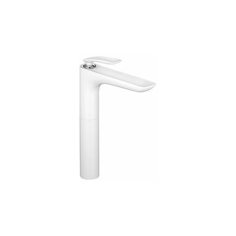 

Balance con lavabo cromado blanco de 272 mm