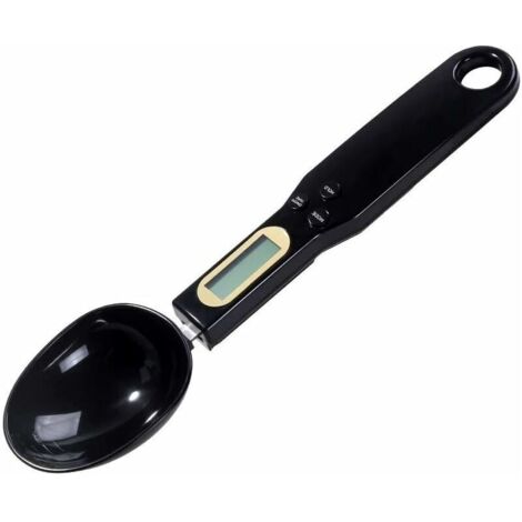 Balance Cuillère Cuillère Doseuse Balances Électroniques Portables Balances Alimentaires De Cuisine Mini Balances Numériques, 500G / 0,1G  （noir）