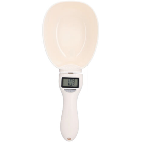 Balance Cuillère Électronique Haute Précision, Cuillère à Peser Anti-Dérapante avec Plateau Amovible