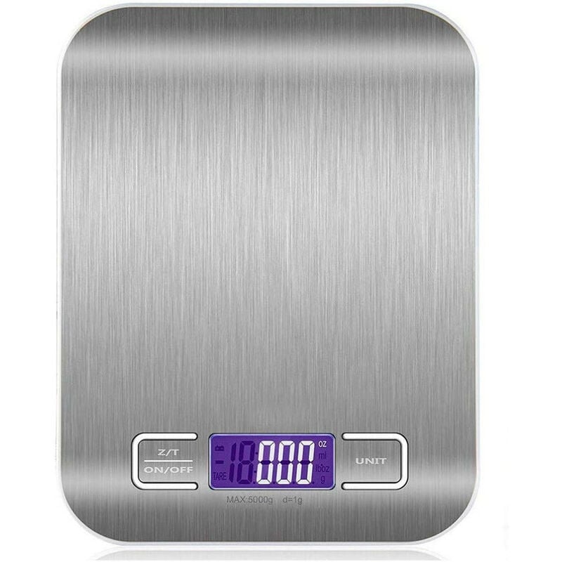 Mediawave Store - Balance Cuisine Electronique Alimentaire Affichage lcd Numérique 5Kg Acier inox.