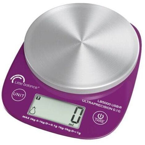 Balance culinaire - LB 5000 Pro Inox 5.1 - Ultraprécision - USB - Réparable LITTLE BALANCE