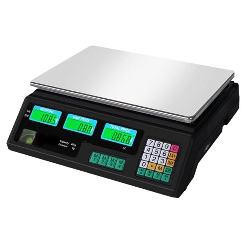 Balance d'atelier, électronique, jusqu'à 40 kg, LCD HDWR wagPRO-S40B