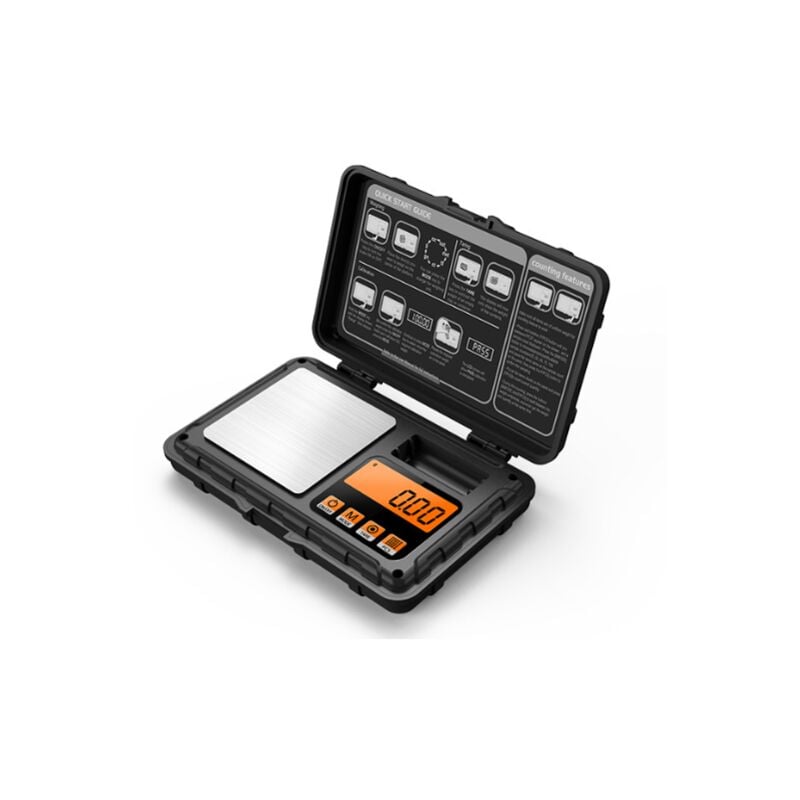 Lucky-88 - Mini balance à bijoux portable, petite poche de haute précision, balance électronique abs outil de mesure de pièce d'épice en or