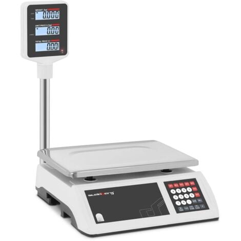 STEINBERG SYSTEMS Balance Poids-Prix Sans Ticket Marché Comptoir Interne Afficheur Haut ≤15kg ±2 g