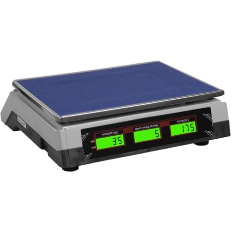 Balance de contrôle Professionnelle LCD 35 Kg / 2 G Blanc