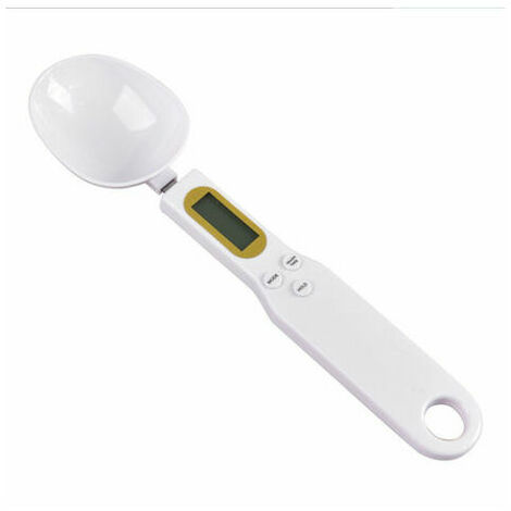 Balance de cuillère numérique pour Aliments de Cuisine Haute précision Petite échelle avec Fonction Tare Peser et mesurer 1,1 LB / 500 g (0,1 g) d'échelle de milligrammes, Blanc Fonepro