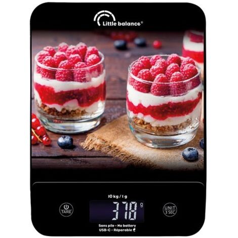 BALANCE DE CUISINE 10 KG CHEESECAKES - HAPPY GENIUS 10 USB LITTLE BALANCE 1244595