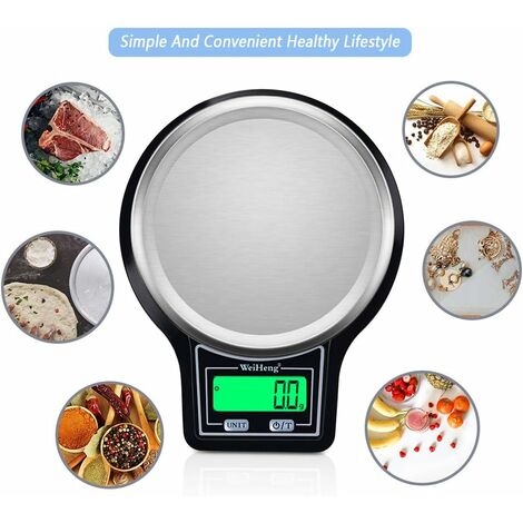 Food Scale Digital Weight Grams and oz, 22lb Kitchen Scale for Cooking  Baking, 1g/0.1oz Precise Graduation, Sleek Tempered Glass - AliExpress