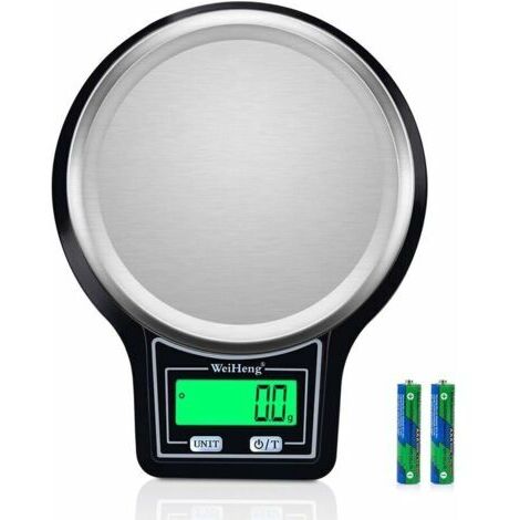 Balance de Cuisine 5Kg/ 0,1g[Mise à Niveau], Haute PréCision Balance Alimentaire Électronique, Plateforme En Acier Inoxydable Avec Multifonction Pour Peser,Affichage LCD,PréCision Jusqu'à 0,1g