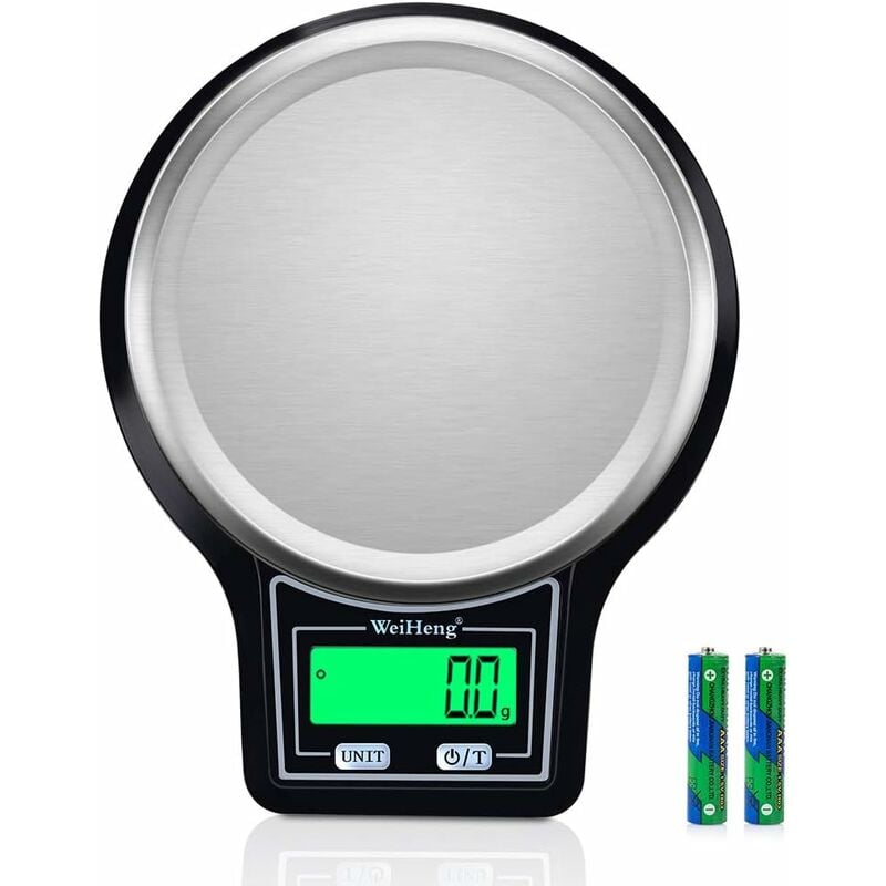 Balance de Cuisine 5Kg/ 0,1g[Mise à Niveau], Haute PréCision Balance Alimentaire Électronique, Plateforme En Acier Inoxydable Avec Multifonction Pour