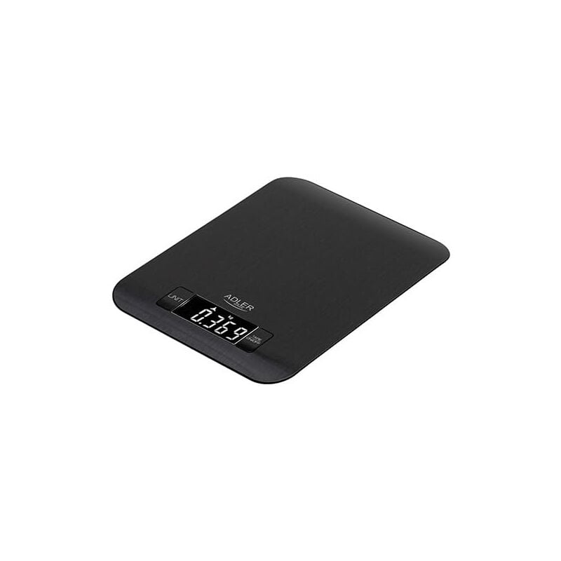 Adler Balance De Cuisine, Design Noir Moderne, Capacité De 5 Kg, Mesure Précise Ad 3183b