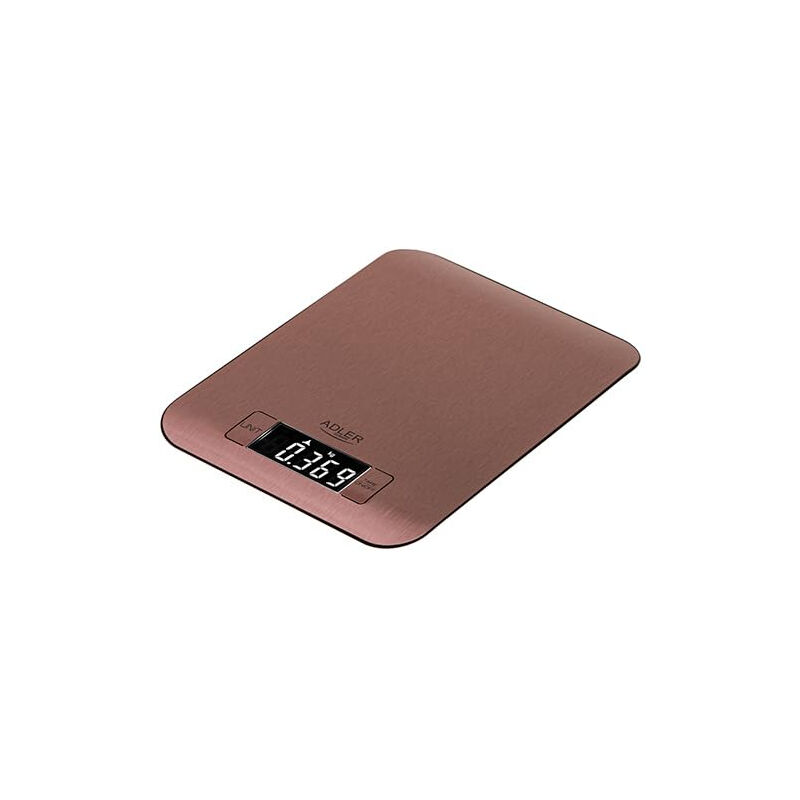 Adler Balance De Cuisine - Charge Maximale : 5 Kg - Aspect Cuivre Élégant Ad 3183