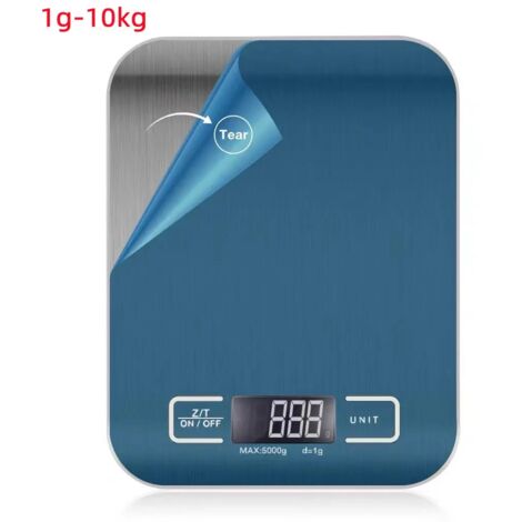 Balance de cuisine avec écran LCD, balance alimentaire numérique multifonctionnelle 10 kg/1 g
