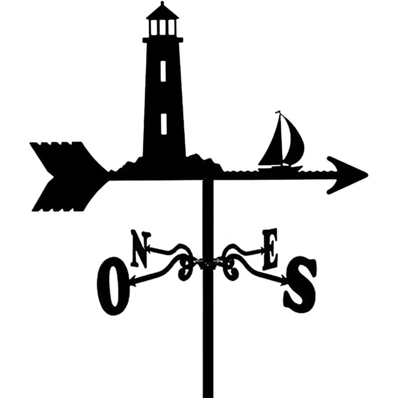 métal girouette Vintage girouette indicateur de Direction du Vent pour extérieur Jardin Toit Paddock décoration girouette