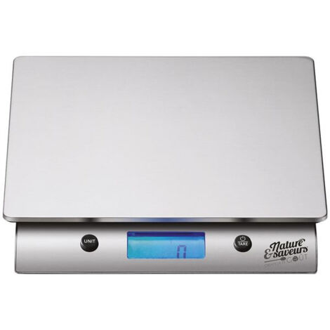 Balance de cuisine électronique 10kg - 1g gris - Nature&saveurs - NS-BAL.10KG
