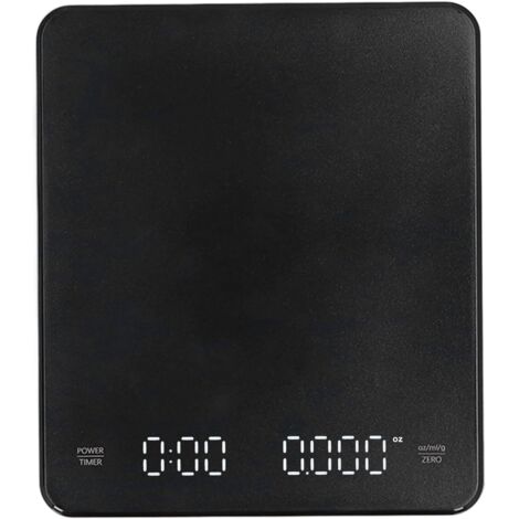 Balance de cuisine électronique 2025, rechargeable, résistante aux hautes températures, 3 kg, avec minuterie pour peser les aliments.-AquaForge