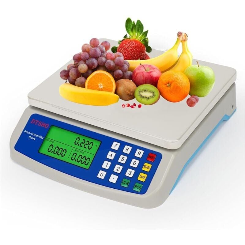 Ikodm - Balance de Cuisine électronique 30 kg Balance Alimentaire numérique avec écran lcd (Inclus Adaptateur Secteur 6 v) (Size : 30kg/1g)