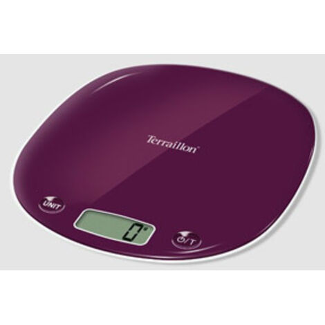 Balance de cuisine electronique 5kg - 1g prune - Terraillon - 12050