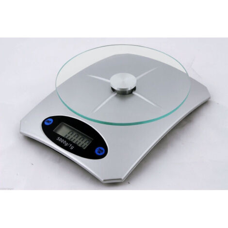 Balance De Cuisine électronique à Plateau De Verre Digital Lcd 5 Kg Bouton De Tare Home