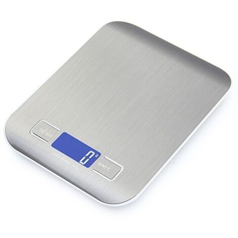 Balance de cuisine électronique de haute précision, 5000 g/1 g, avec écran LCD rétroéclairé, adaptée à la transformation des aliments