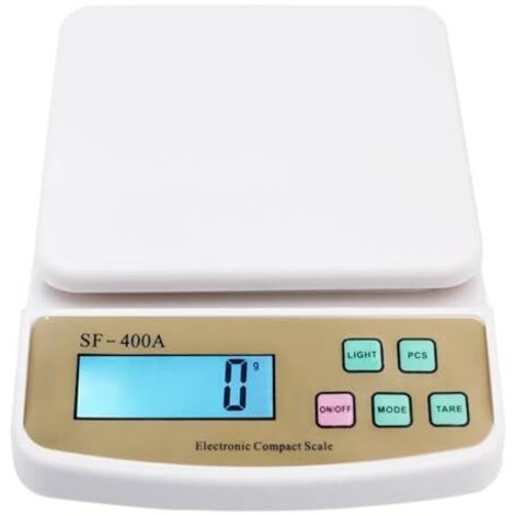 Balance de cuisine électronique numérique de précision 5 kg/1 g avec écran LCD rétroéclairé, idéale pour peser les fruits (modèle 5 kg).
