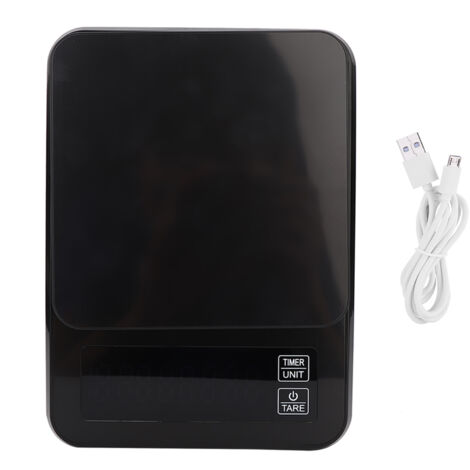 Balance de cuisine électronique numérique LCD haute précision 5 kg/0,1 g avec fonction minuterie-AquaForge