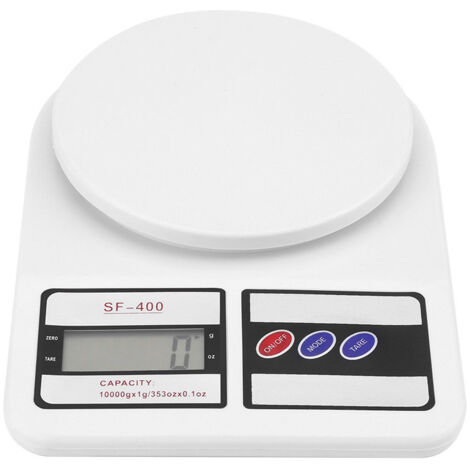 Balance de cuisine électronique numérique multifonctionnelle - écran LCD - capacité de pesée maximale de 10 kg/353 oz, pour peser avec précision les ingrédients de cuisine ou de pâtisserie.
