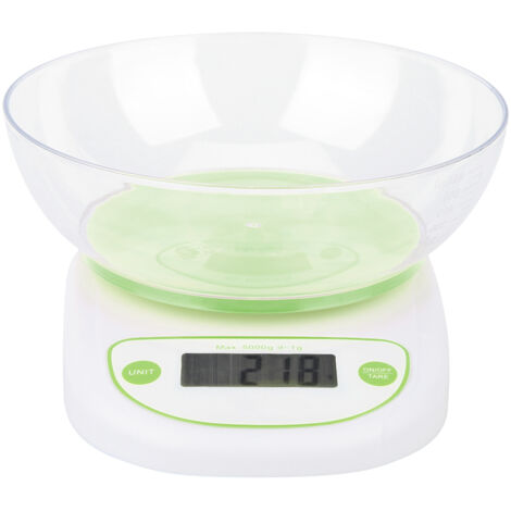 Balance de cuisine électronique numérique pour aliments et viande, pour usage domestique (Verte)-AquaForge