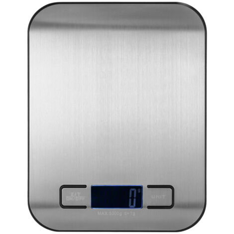 Balance de Cuisine Électronique Portable 5kg, Mini Balance Alimentaire Précise pour Pâtisserie, Affichage Numérique, Base Noire
